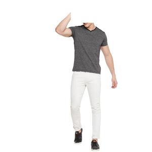 Venta al por mayor de camisetas de hombre 100% algodón personalizado serigrafía estilo casual ajuste suelto logotipo frontal diseño de patrón de letras - Product Image 2