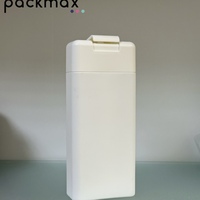 Envase Cosmético de Plástico HDPE Ecológico de 50ml 100ml 150ml 250ml 350ml con Tapa Abatible y Serigrafía de Pulpa Moldeada