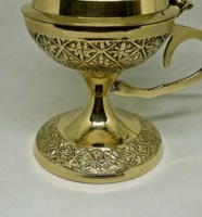 Brûleur d'encensoir en laiton grec byzantin chrétien orthodoxe et porte-encens diffuseur d'aromathérapie pour usage religieux