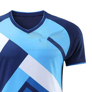 เสื้อกีฬาผ้าโพลีเอสเตอร์100% พิมพ์ลายโลโก้ได้ตามต้องการ - Product Image 6