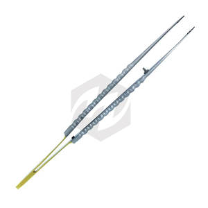 Half Gold Dental Tweezers Made of Stainless Steel Surgical Straight Serrated Beak Point with <b>Sand</b> Finish for Precision Dental - Product Image 2