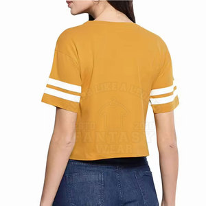 Camiseta Corta Básica de Moda para Mujer, Diseño Simple, Ropa Casual de Verano, Algodón Suave, Estilo Urbano para Mujer - Product Image 6