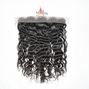 Extensions de cheveux humains de qualité vietnamienne, fermeture en dentelle frontale 13x6, lisses, longueur étirée de 22 pouces, couleur naturelle, cheveux noirs pour femmes - Product Image 2