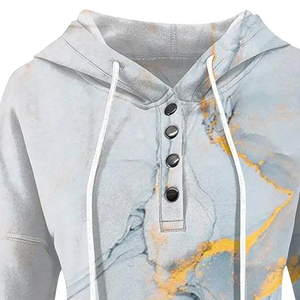 Sweat à capuche femme Streetwear d'hiver de haute qualité conception personnalisée pull graphique 3D sweat à capuche 100% coton polaire - Product Image 4