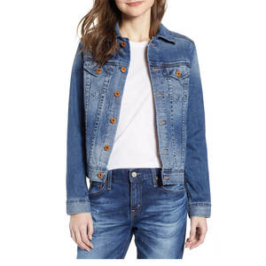 Popular de alta calidad Casual Mujer Denim Tops Abrigo Mujer Azul Manga larga Tallas grandes Chaquetas de mezclilla - Product Image 6