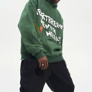 Sweats à capuche imprimés à bas prix fabriqués au Pakistan Vêtements d'hiver Slim Fit Puff Printing Hoodies à la mode - Product Image 4