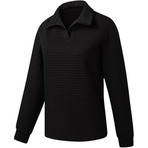Sweat-shirt ras du cou à manches longues pour femmes tissu en coton doux et respirant pour une tenue décontractée - Product Image 1