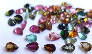 Turmalina Multicolor Natural, Corte Pera de 5x7mm - Turmalina Multicolor Suelta, Corte Pera - Product Image 3