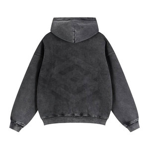 Sweats à capuche surdimensionnés en coton 100% de haute qualité, unis, personnalisés, pour hommes, nouveau design - Product Image 2