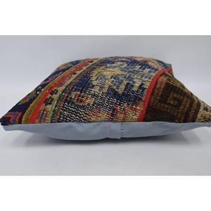 Almohada de lana Bohemia Multicolor de 18x18 pulgadas, cojín decorativo con patrón Vintage, anillo portátil, características cuadradas para el suelo del lecho - Product Image 5