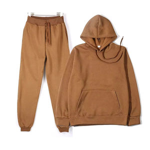 Ensemble de survêtements en molleton 100% coton de haute qualité, design personnalisé, fabrication de vêtements pour la saison hivernale, ensemble de jogging uni vierge - Product Image 2