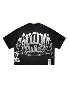 100% algodón camiseta de gran tamaño Fit New Heavyweight Fabric 3D High Build serigrafía camiseta personalización camiseta - Product Image 1