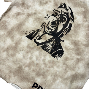 Camisetas con Diseño Nuevo y Personalizado, Impresión DTG, Tela con Estampado Plateado, Logotipo Estampado, Dobladillo Deshilachado, Camisetas Gráficas - Product Image 5