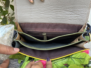 กระเป๋าสะพายไหล่หนังสัตว์สำหรับผู้หญิง,กระเป๋าหนังสลิงสีสันสดใสรีไซเคิลสไตล์ใหม่ - Product Image 6