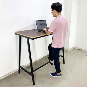 <b>Solid</b> <b>Wood</b> Antique Design Style 120x60x105cm Standing <b>Desk</b> A-Frame Legs Dual Motor Assembly Required for Bedroom Use STD68033 - Product Image 6