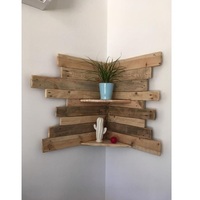 Étagère de présentation modulaire suspendue à cube ouvert en bois massif de luxe placage de chêne système de stockage intégré appartement sur mesure Ramadan