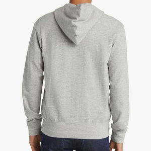 Sweat-shirts et sweats à capuche pour hommes, service OEM, 100% coton, épais, respirant, fermeture éclair épaisse, sweats à capuche personnalisés avec logo imprimé - Product Image 4