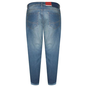 Pantalon en jean coupe droite pour homme de haute qualité, personnalisable OEM, motif uni brodé, couleurs automne-hiver, été, bouton, pas cher - Product Image 6