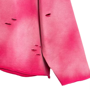 Pull unisexe boxy Distressed Sun faded Hoodies haute qualité tie dye oversize drop shoulder sweat à capuche personnalisé lavage à l'acide - Product Image 6