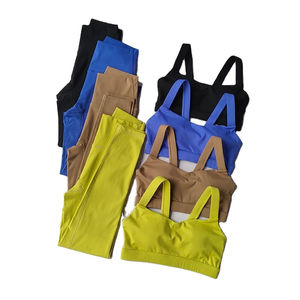 Conjunto de yoga para mujer, el mejor traje deportivo para sujetadores deportivos, traje de entrenamiento para correr, conjunto de 2 trajes para mujer - Product Image 1