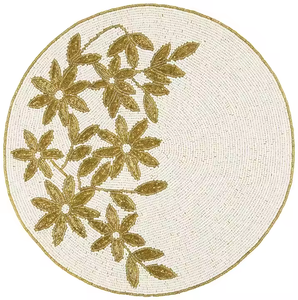 In-demand placemats embroidered and beaded <b>table</b> runner and Perfect for home dining or wedding decor. at a budget-friendly price - Product Image 5