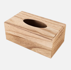 Couvercle de boîte à mouchoirs en bois massif fabriqué à la main Design moderne en chêne et noyer pour la décoration intérieure distributeur de mouchoirs de table salle de bain bureau - Product Image 4