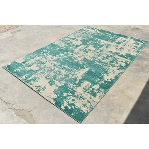 Tapis classiques personnalisés noués à la main en laine verte persane, tuftés au mur, nouveau motif abstrait pour un usage domestique - Product Image 3