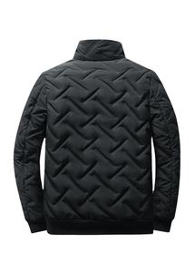 Nouvelle veste pour homme à col montant pour l'automne et l'hiver, décontractée, chaude, épaisse, fermeture éclair, style vintage, imperméable - Product Image 6