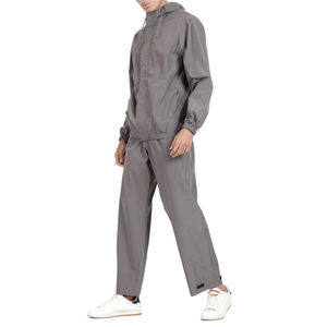 Survêtements en nylon pour hommes sur mesure en gros, ensembles de sport respirants avec fonction coupe-vent, pantalons de jogging contrastés - Product Image 3