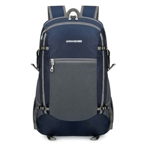 VanAheimr Unisex Nylon <b>Backpack</b> 20-37L Zipper Closure Arcuate Shoulder Strap Hiking <b>Bag</b> - Product Image 5