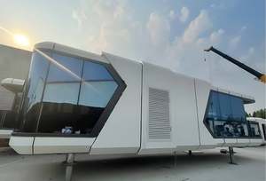 Casa Cápsula Espacial de Acero y Madera con Diseño Inteligente e Innovador |   Cabaña Modular Prefabricada de Lujo para Campamentos Modernos - Product Image 4