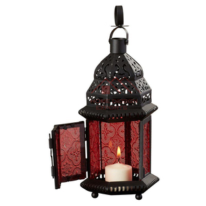 Gold Finished Handmade Metal <b>Moroccan</b> Candle <b>Lantern</b> Table Top decorative Metal <b>Lanterns</b> for 2026 Ramadan Decor - Product Image 3