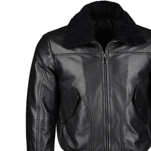 Vestes en cuir à manches en laine, couleur OEM, personnalisées pour hommes, matériau en cuir de qualité supérieure avec Design personnalisé pour hommes - Product Image 6