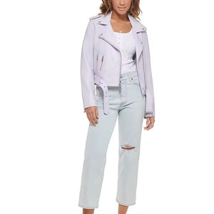 Chaqueta de Mujer de Talla Grande, Precio al por Mayor, Diferentes Colores, Diseño y Logotipo Personalizados, Chaqueta de Cuero para Mujer - Product Image 3