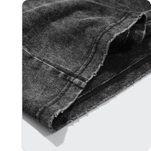 Chenille Patch personnalisé brodé 100% coton respirant col rond à manches courtes Premium doux flocage 3D broderie poids lourd - Product Image 6