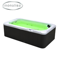 Récipient Compact en Acrylique de 4 Mètres de Piscine Unique Sans Fin Spa de Natation Piscine Extérieure Intérieure