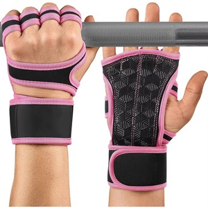 Custom Half Finger Gym Fitness <b>Gloves</b> Neoprene Adjustable Wrist Strap Non Slip Weightlifting Workout Training <b>Gloves</b> Unisex OEM - Product Image 3