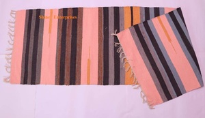 Handmade Reversible Cotton Indian <b>Runner</b> Rugs Non-Slip Polka Dot Pattern 70x100cm Various Colors Jacquard <b>Door</b> <b>Mats</b> Home Decor - Product Image 2