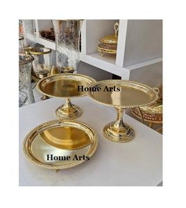 ชุดที่วางเค้กสองขนาดดีไซน์คลาสสิกรูปทรงกลมแท่นวางช็อกโกแลตสำหรับใช้ในบ้านและโรงแรม - Product Image 2