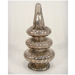 Mercury Glass <b>Christmas</b> <b>Tree</b> Ornaments <b>Table</b> Top Decorative For Home Party Decor - Product Image 4