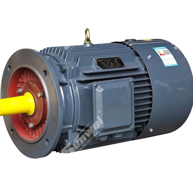 Sunwei YE3 2.2KW Three-Phase Asynchronous Induction Motor 380V AC Voltage 50/60Hz Drip-proof Protection Aluminum Frame