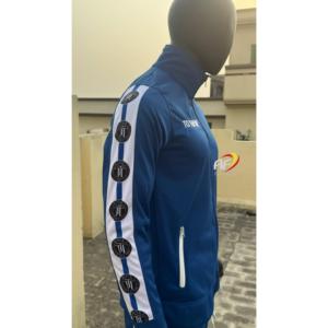 ชุดวอร์มเสื้อโค้ชสำหรับฤดูหนาวและฤดูใบไม้ผลิผ้าโพลีเอสเตอร์สองชิ้นปักลาย - Product Image 4