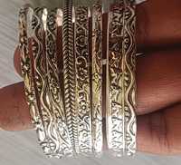 Femmes Boho Vintage Bahamien Poisson Fleur 8 Pièces Argent Sterling Plaqué Bracelet Ensemble Réglable Empilable Bracelet Christian Cadeau