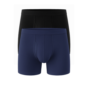 2025 dernier Style hommes Boxer slips taille haute hommes vêtements ensemble 93% Polyester 7% Spandex emballage personnalisé hommes sous-vêtements Boxer - Product Image 1