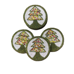 Sous-verres perlés faits à la main écologiques en vrac Ensemble de sous-verres perlés haut de gamme pour les fêtes et les fêtes - Product Image 4