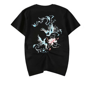 New Custom Logo And Design Embroidered T-<b>shirt</b> Custom T <b>Shirt</b> Ringer Printing 100% Cotton Digital Color Embroidered T-<b>shirt</b> - Product Image 4