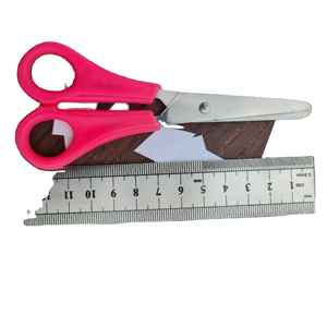 Ciseaux de bureau en acier inoxydable bon prix de luxe en gros à la main en plastique moulé poignée école papier ciseaux de coupe - Product Image 2