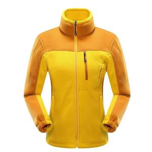 Veste bomber en polaire pour homme à capuche résistante, vêtements de randonnée d'hiver en plein air, fermeture éclair avec logo sur le devant, prix d'usine - Product Image 1