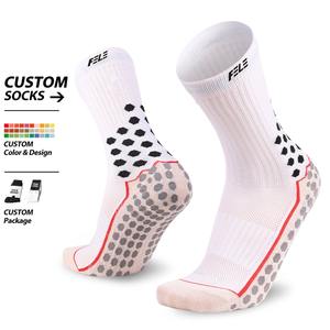 Nouvelles chaussettes de sport pour hommes en nylon/coton antidérapantes, respirantes et absorbant la transpiration, fabriquées sur mesure par le fabricant - Product Image 1