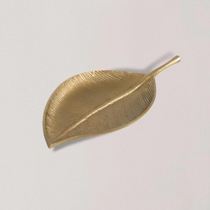 Bandeja DE SERVICIO DE Metal con diseño de hoja dorada de lujo para boda, hogar, Hotel y restaurante, mesa artesanal y bandeja de vajilla - Product Image 1